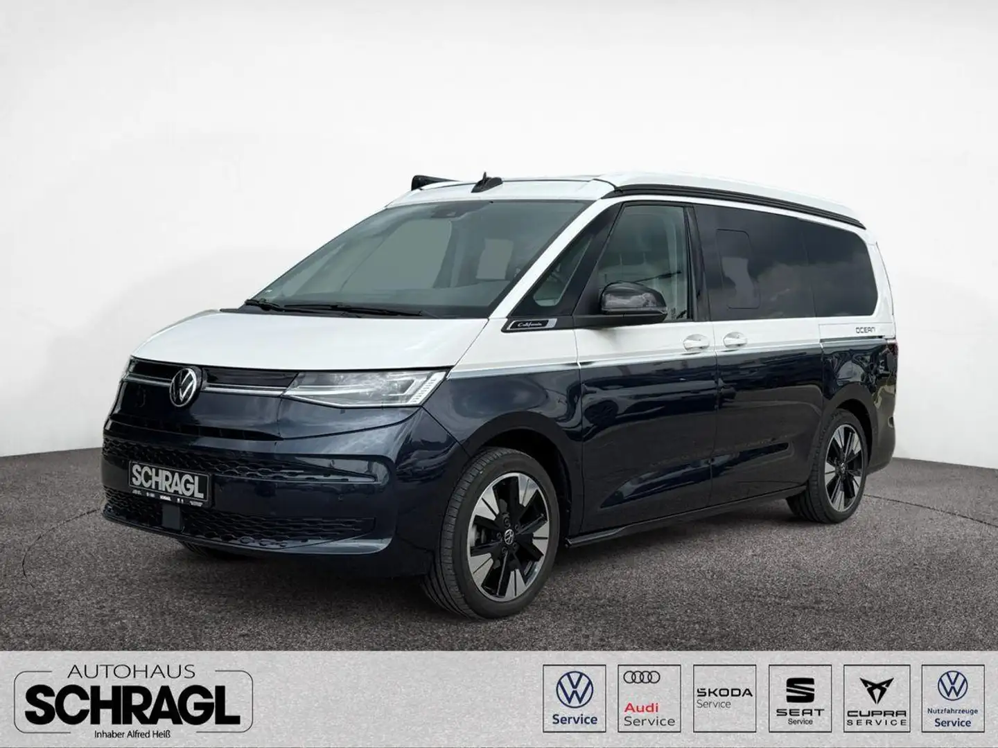 Volkswagen T7 California Ocean 2.0 TDI DSG+AHK+ACC+MATRIX Wit - 1