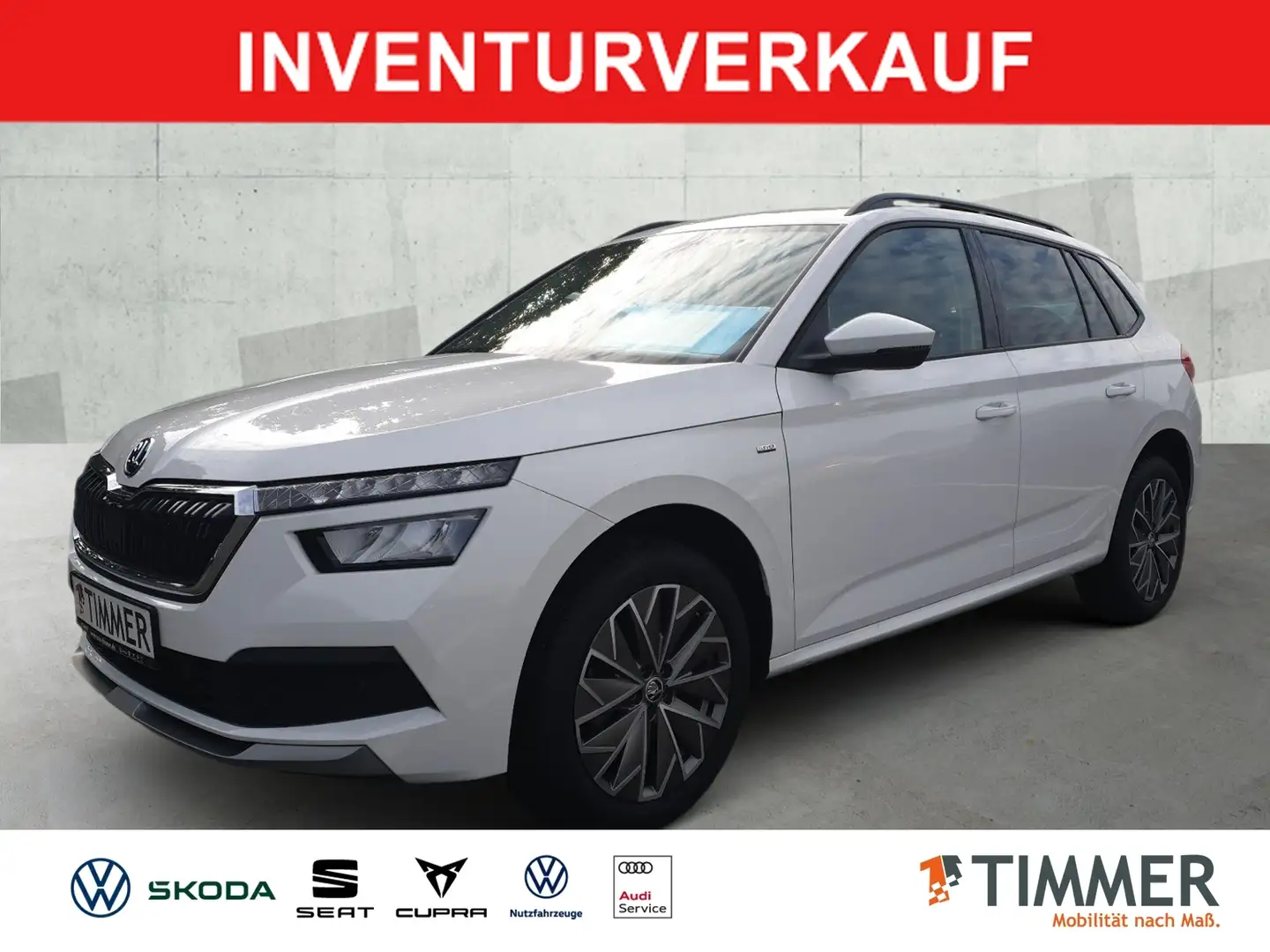 Skoda Kamiq 1.0 TSI CLEVER *LED *SHZ *TEMPO *LM17" *PDC * Blanc - 1