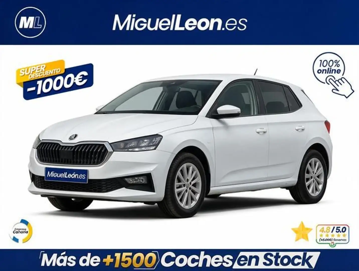 Skoda Fabia 1.0 TSI Selection 70kW Blanco - 1