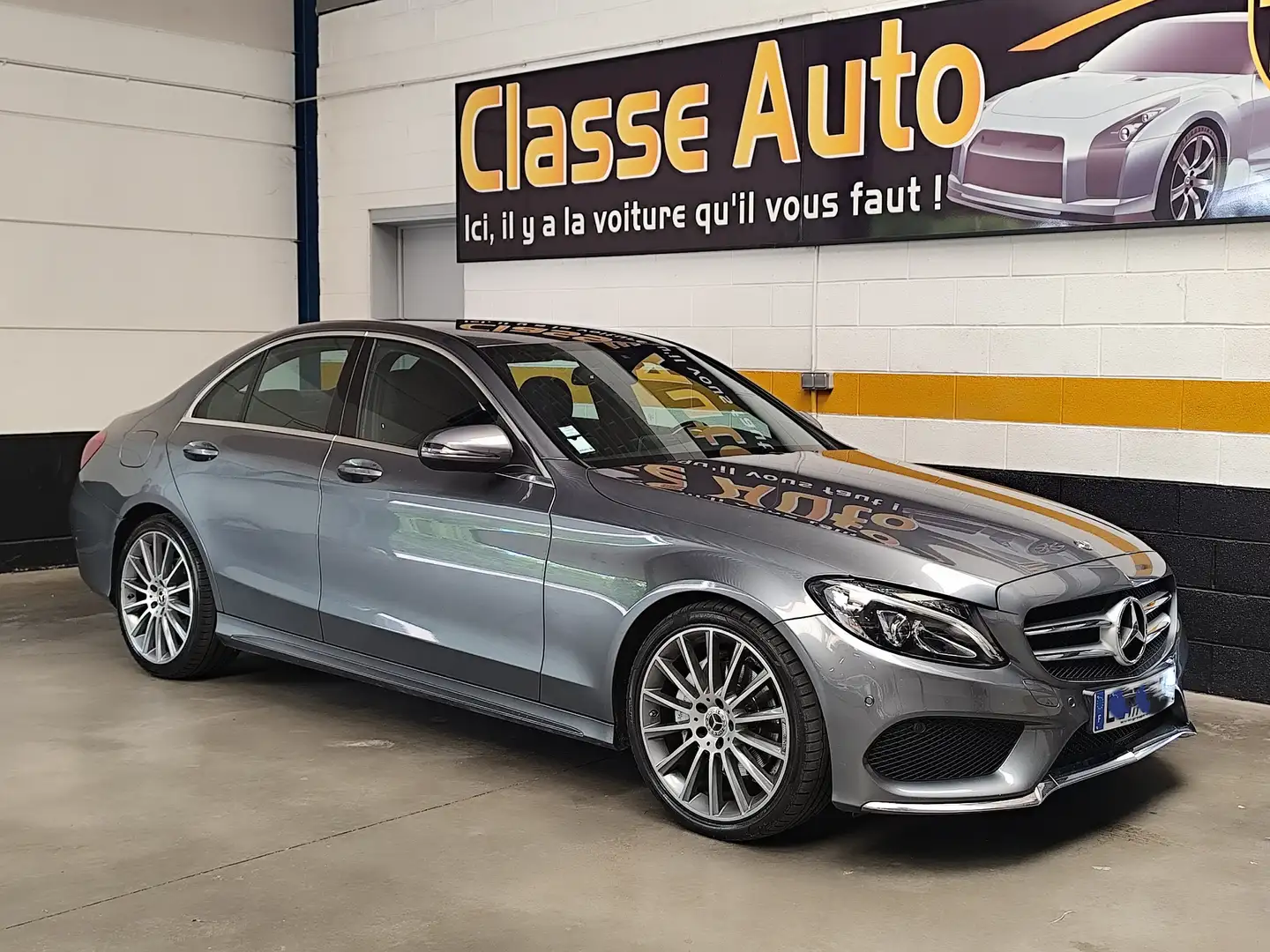 Mercedes-Benz C 180 d AMG Line Garantie 12 mois Gris - 1
