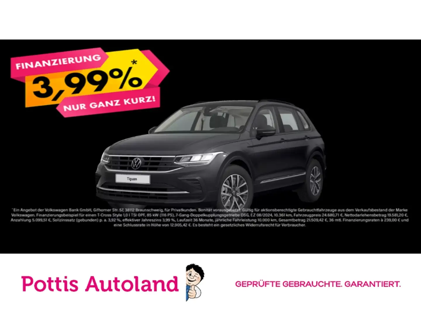 Volkswagen Tiguan 1.4 eHybrid LIFE KLIMA PDC LED SHZG Grau - 1