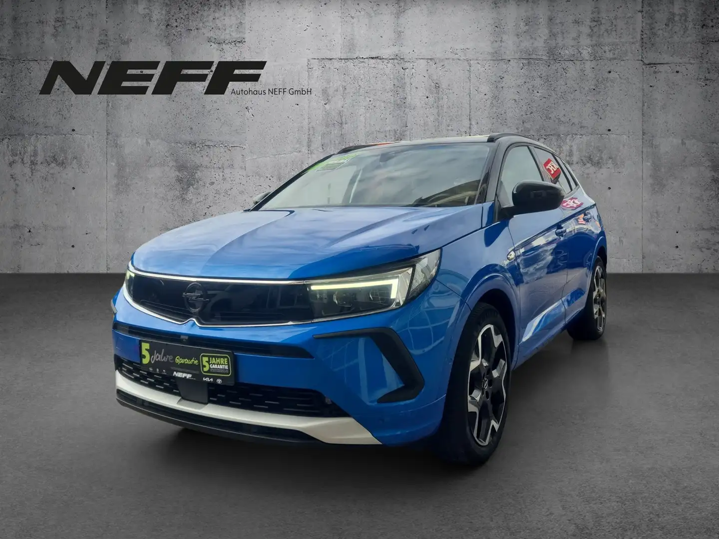 Opel Grandland 1.6 Turbo Ultimate 4 ACC+AHK+LED+Navi Bleu - 2