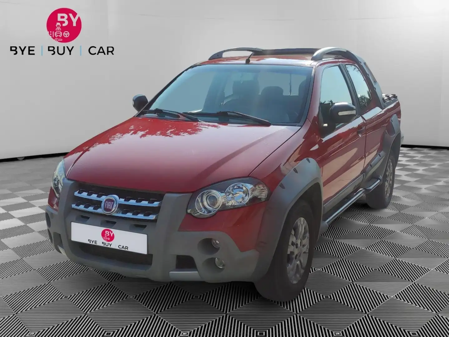 Fiat Strada PICK UP 4 places - 4X2 1.3 MJT 95 CV ADVENTURE - Garantie 12 mois Rojo - 1
