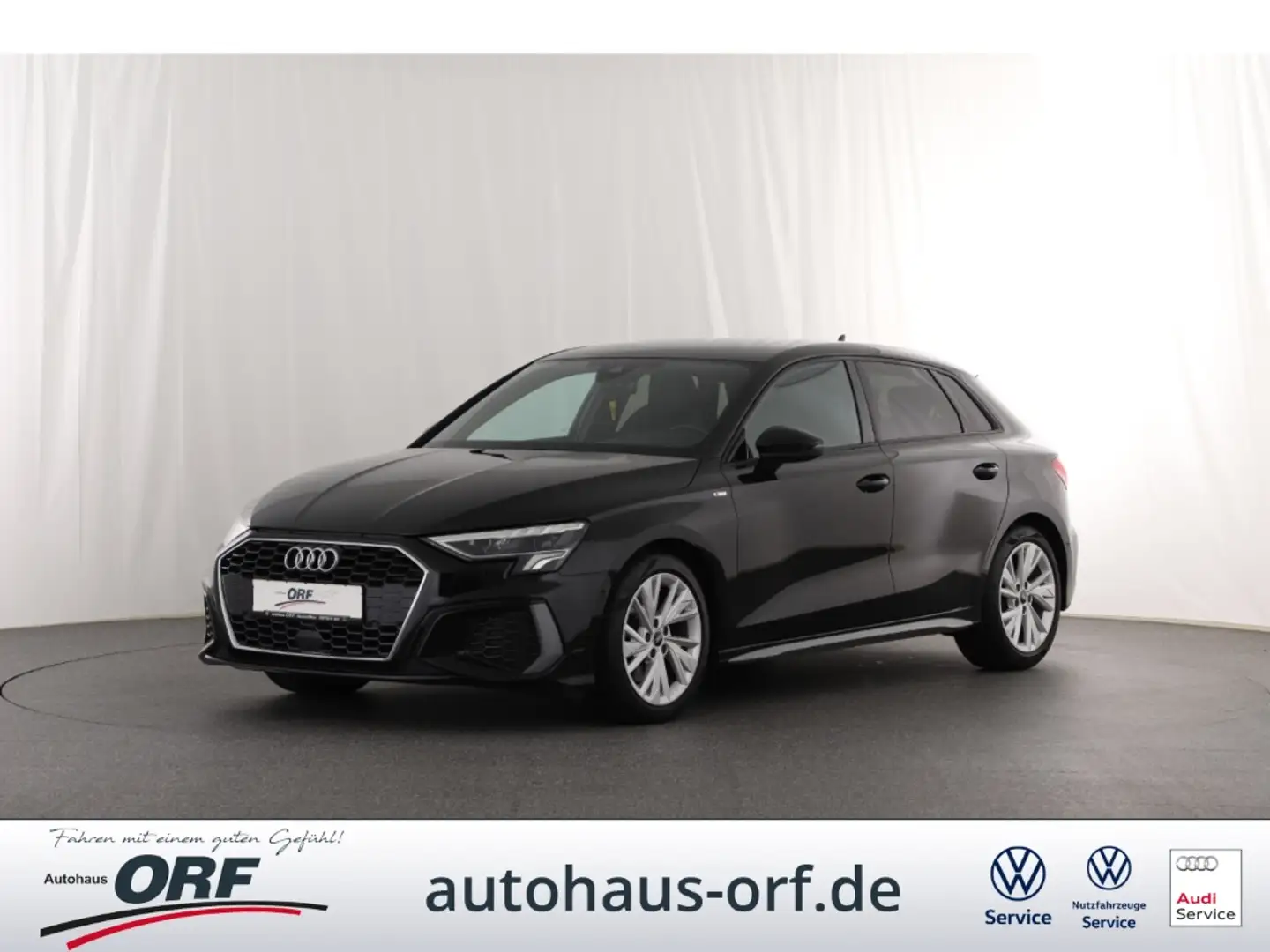 Audi A3 Sportback 35 TDI 2.0 S line S tronic ACC LED VIRTU Schwarz - 1