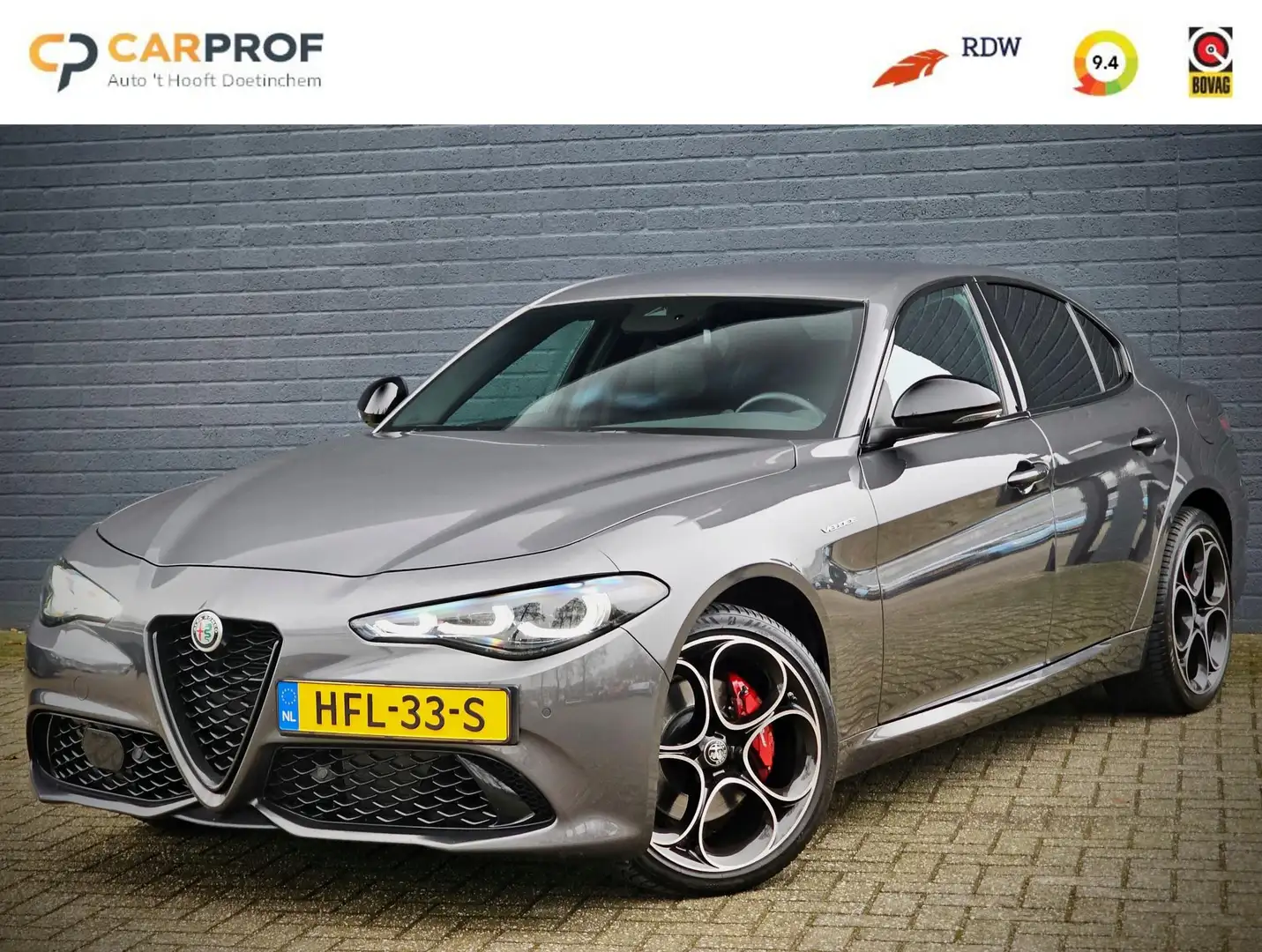 Alfa Romeo Giulia 2.0 T GME AWD Veloce MY24/HARMAN KAR. / RIJ-ASSIST Grijs - 1