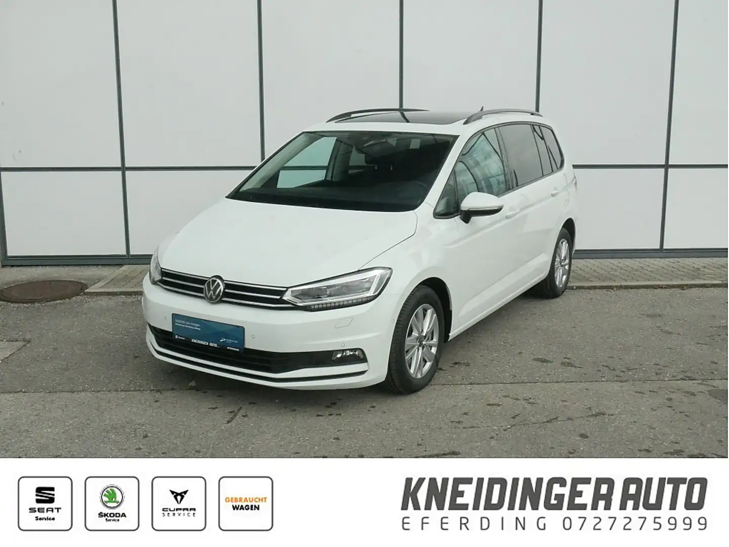 Volkswagen Touran Comfortline 2,0 TDI, Standheizung, Panoramad. A... Weiß - 1