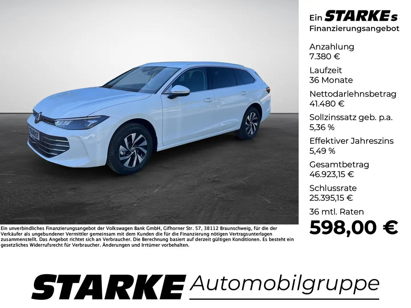 Volkswagen Passat Variant 2.0 TDI DSG Business Blanc - 1