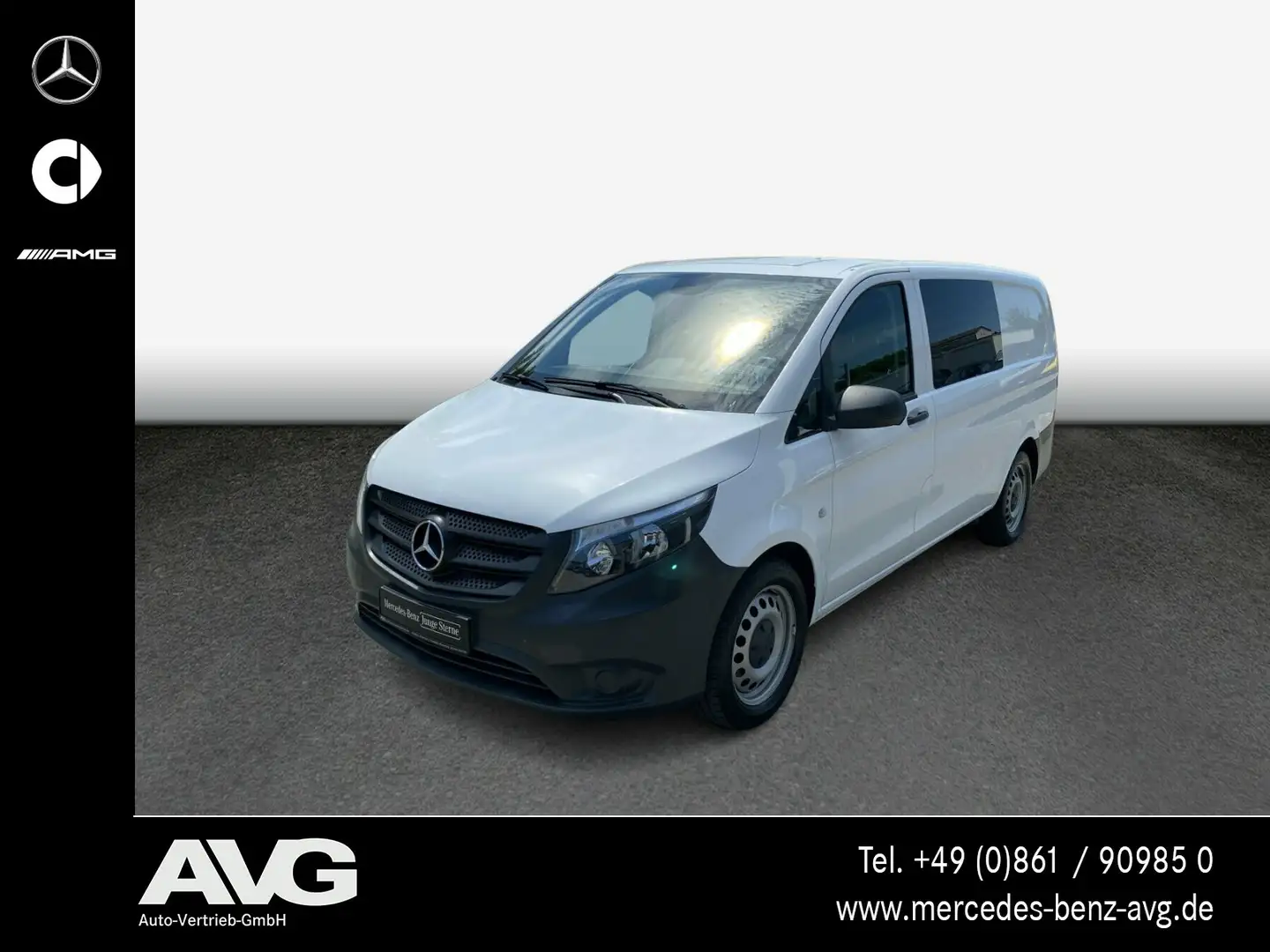 Mercedes-Benz Vito Vito 119 CDI Mixto Lang NAVI 9G Klima AHK SHZ. Blanc - 1