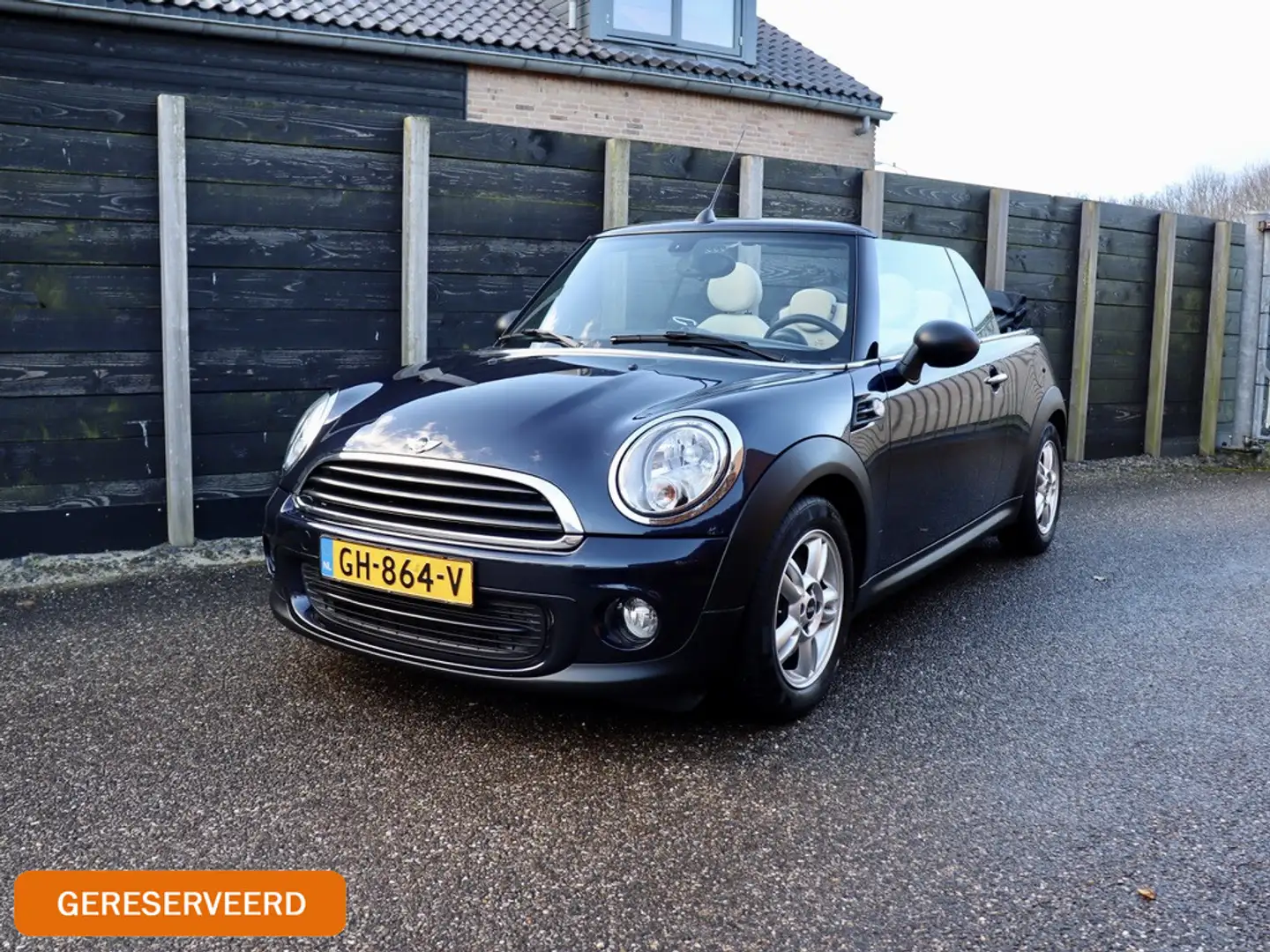 MINI One Cabrio Mini 1.6 Chili leder, stoelverwarming, climate con Blau - 1
