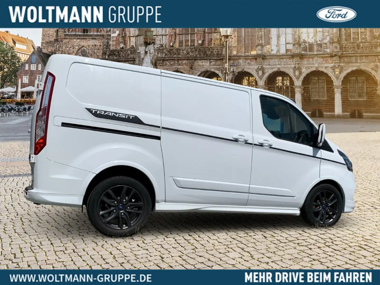 Ford Transit Custom Kasten 290 L1 Sport 2.0 TDCi, Navi, Blanc - 2