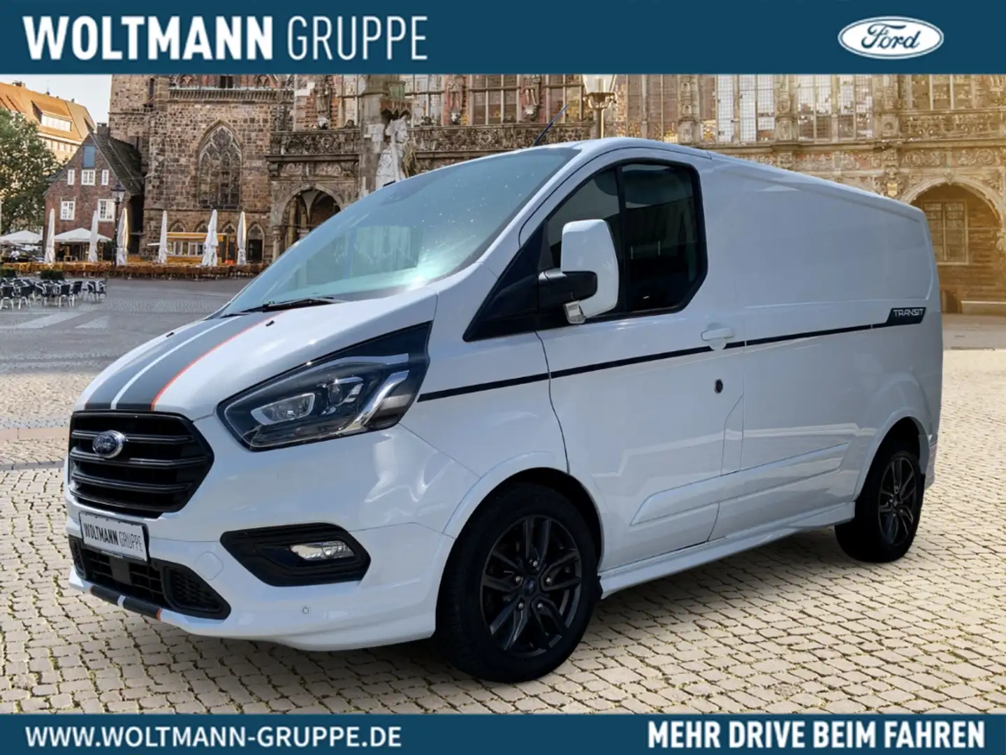 Ford Transit Custom Kasten 290 L1 Sport 2.0 TDCi, Navi, Blanc - 1