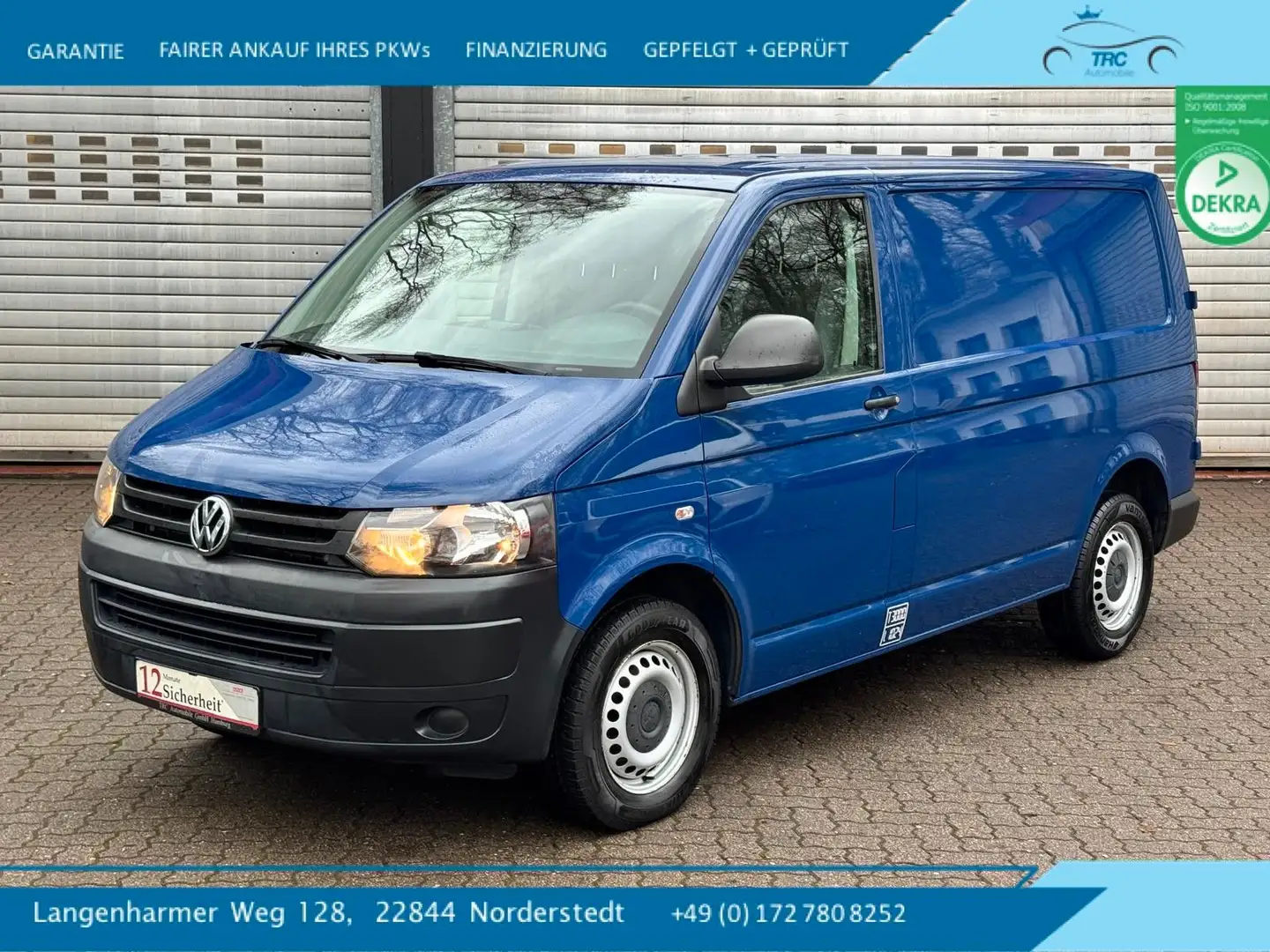 Volkswagen T5 Transporter Kasten-Kombi Kasten Blau - 1