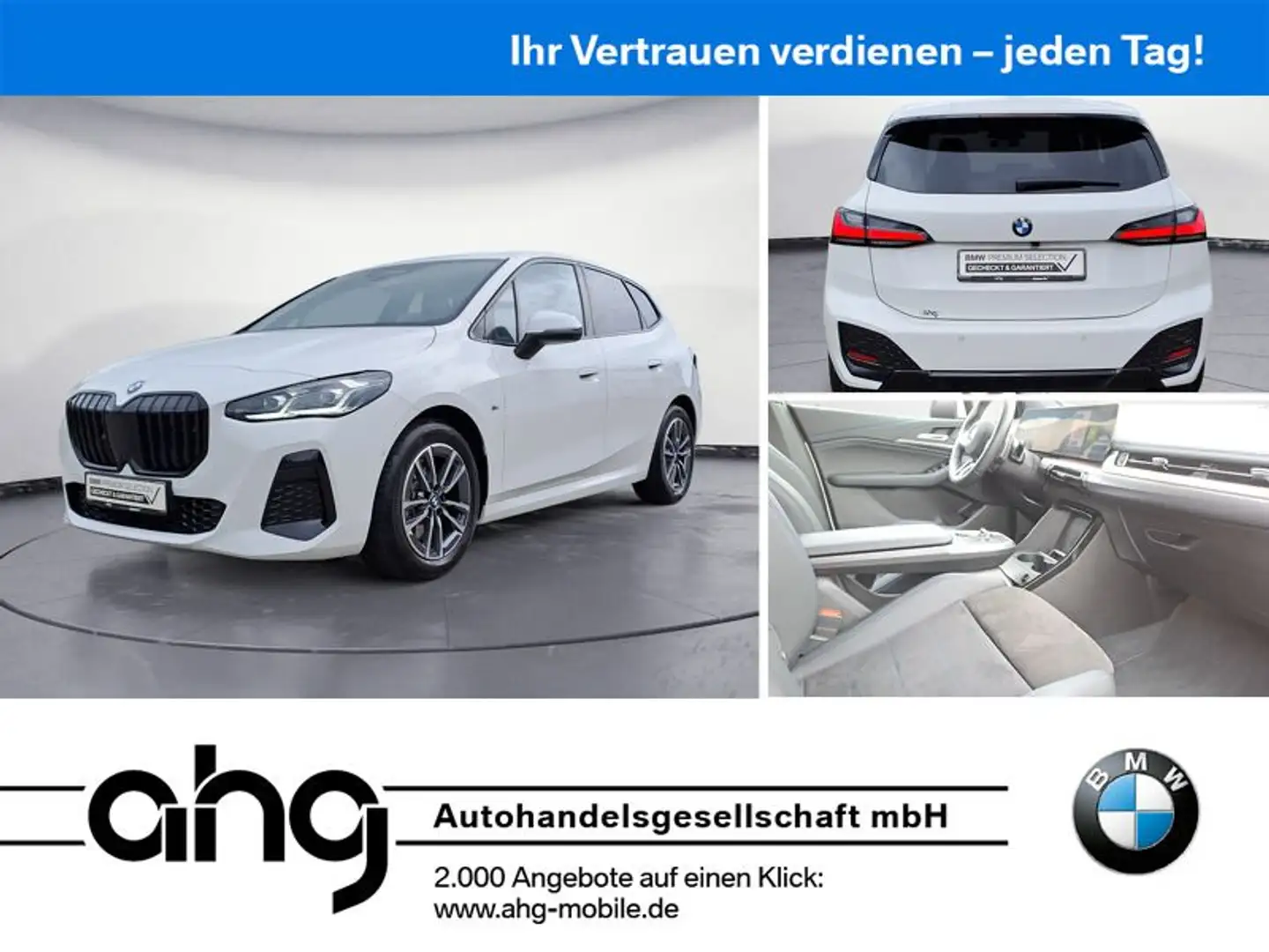 BMW 223i Active Tourer Steptronic xDrive AHK Panoram Blanco - 1