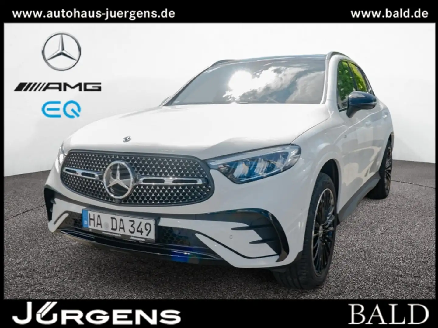 Mercedes-Benz GLC 300 de 4M AMG-Sport/Pano/Burm/AHK/Distr/Memo Weiß - 1