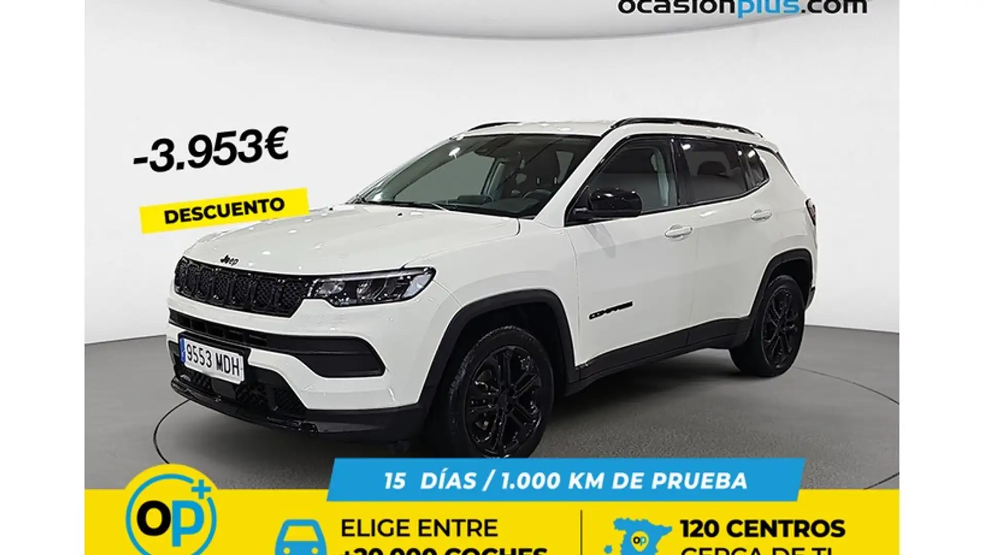 Jeep Compass 1.5 MHEV Night Eagle FWD DCT Blanc - 1
