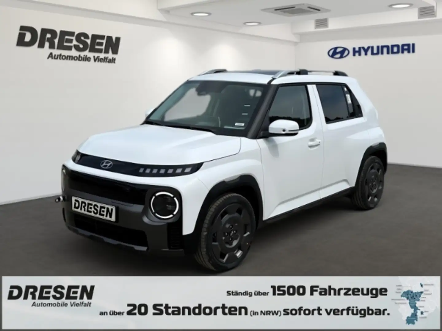 Hyundai Inster 49kWh Cross Effizienz-Paket Schiebedach Weiß - 1