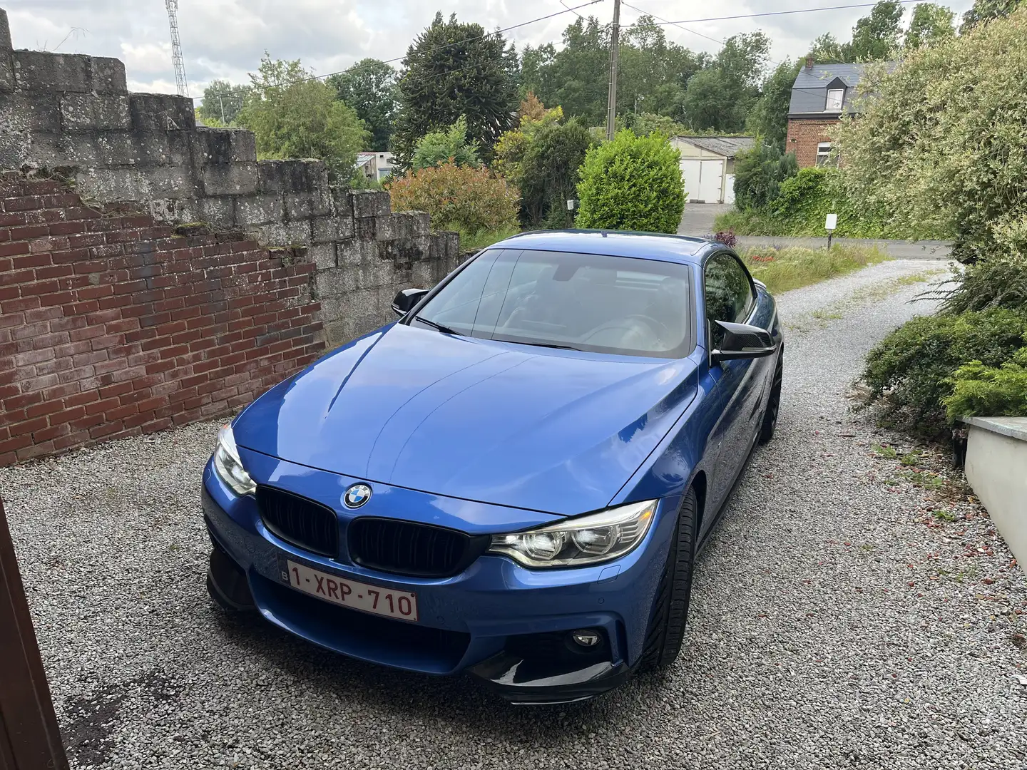 BMW 435 Cab 435i 306 ch M Sport A Modrá - 2