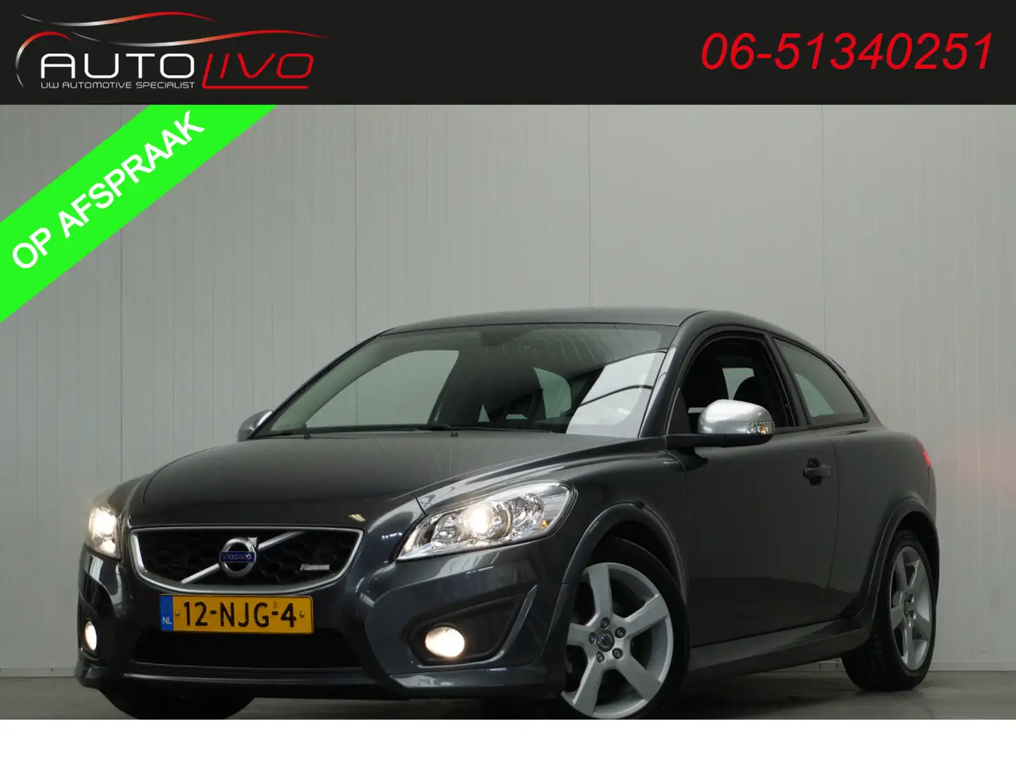 Volvo C30 1.6 D2 R-Edition NL AUTO! HEEL NETJES! H. LEER CLI Gris - 1