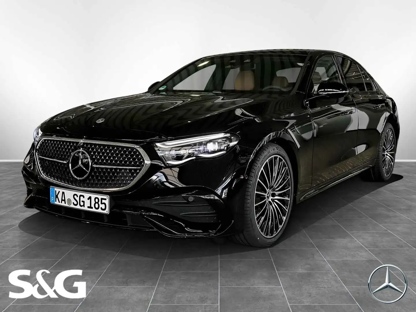 Mercedes-Benz E 450 4M AMG Leder Braun+360°+DIG-LED+Pano+Night Noir - 1