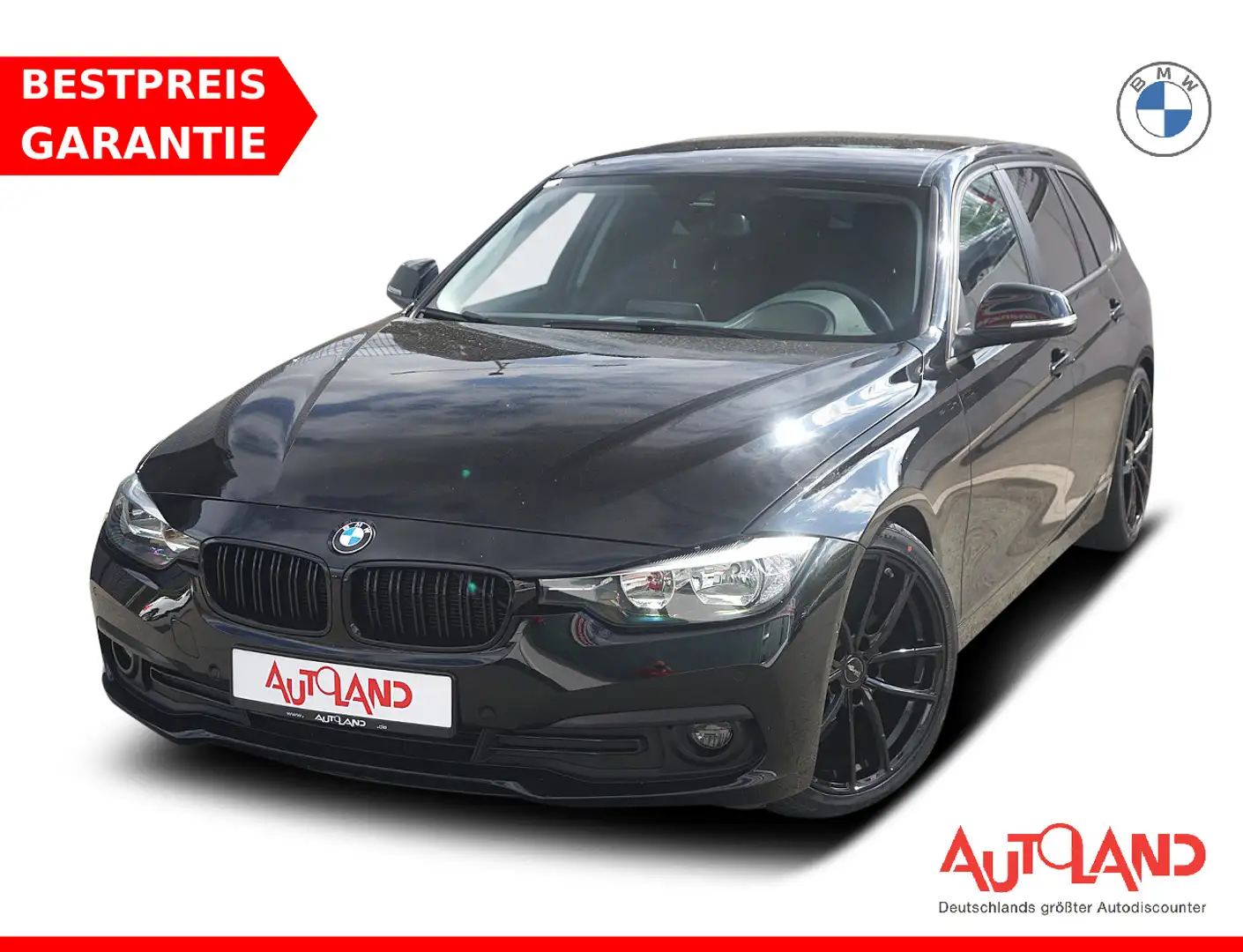 BMW 318 318d Touring AAC Navi SHZ PDC LED Noir - 1