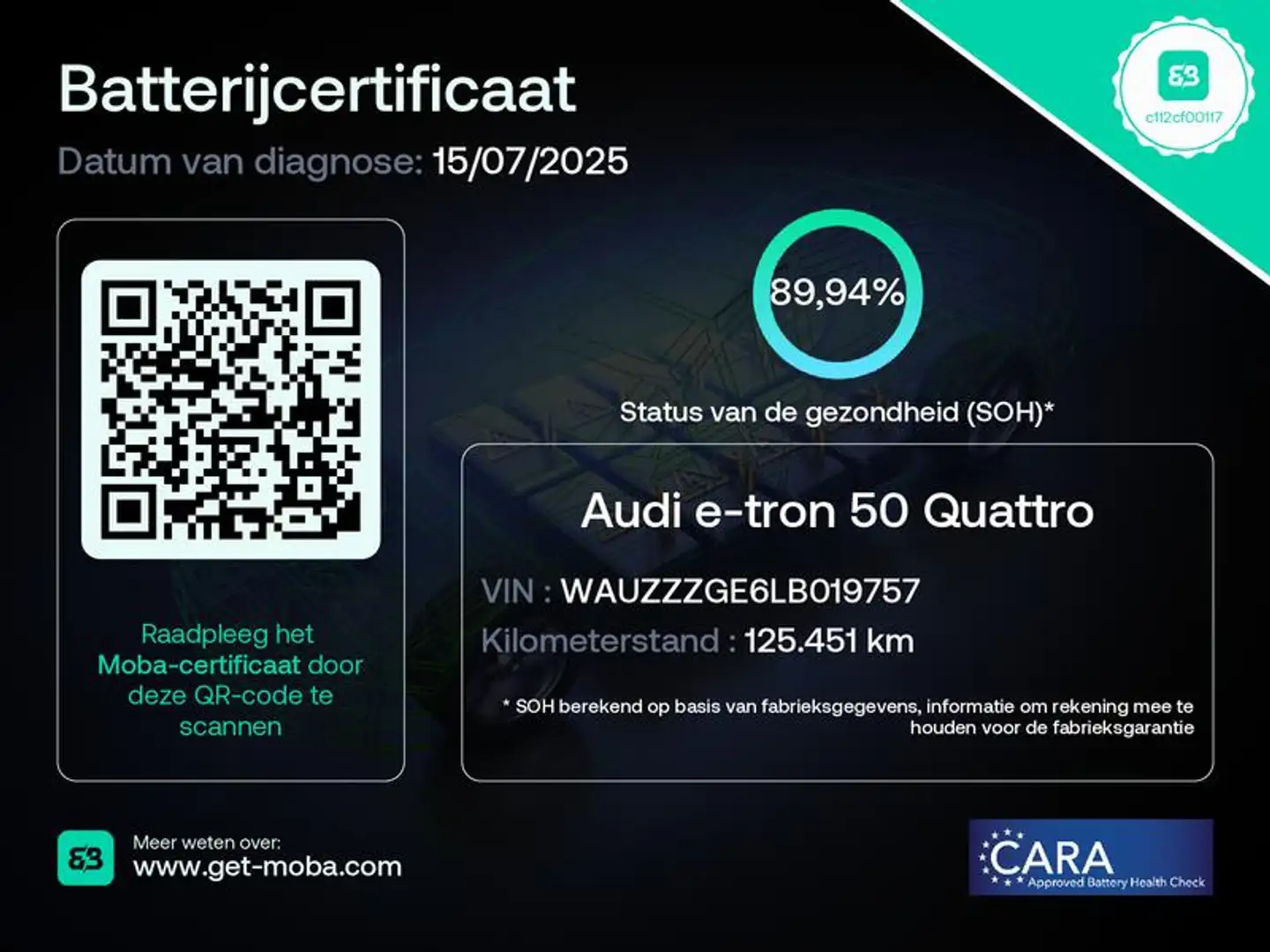 Audi e-tron E-tron 50 quattro SOH 90% S line edition Black BTW Grijs - 2