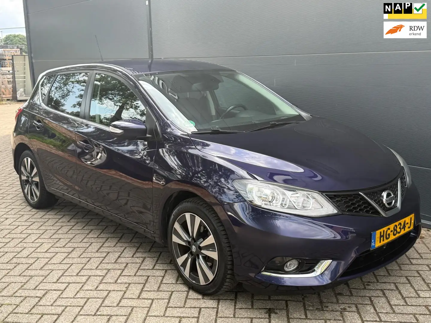 Nissan Pulsar 1.2 DIG-T/Navi/achteruitcamera/Airco/blutooth/1STE Modrá - 1