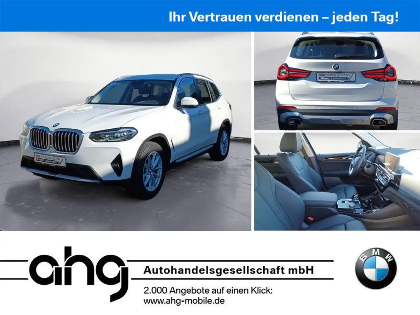 BMW X3 xDrive20i *Navi*Kamera*Ambiente*AHK*HIFI*LED* Weiß - 1