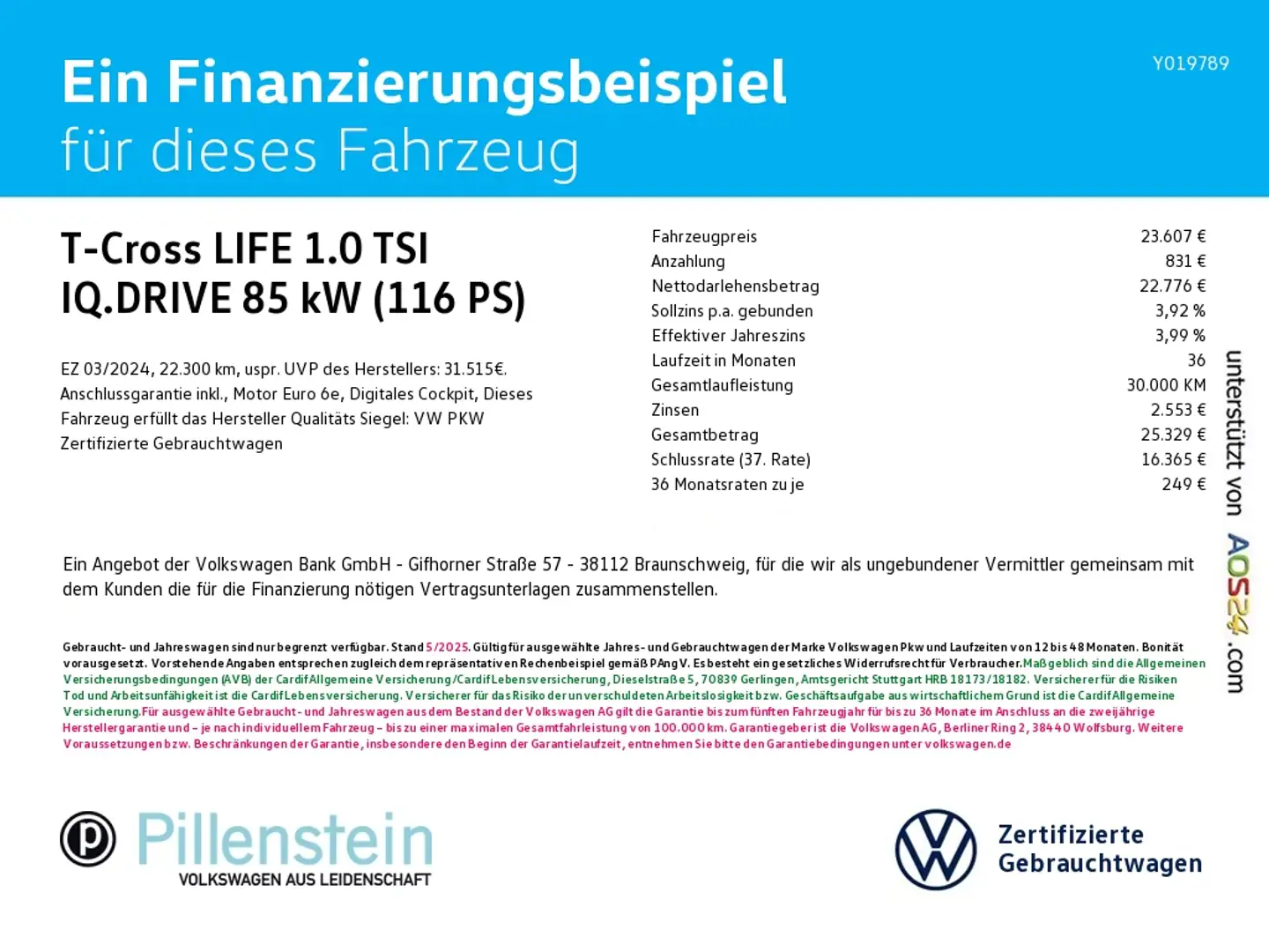 Volkswagen T-Cross LIFE 1.0 TSI IQ.DRIVE APP-C. NAVI ACC Grau - 2