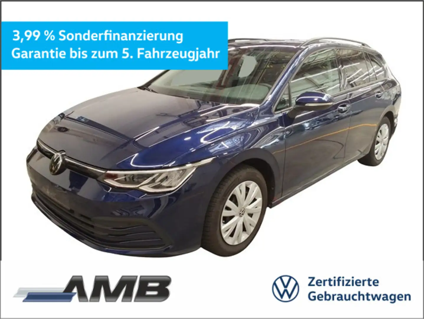 Volkswagen Golf Variant Life 2.0 TDI AHK/Nav/Standhz/02.29G Bleu - 1