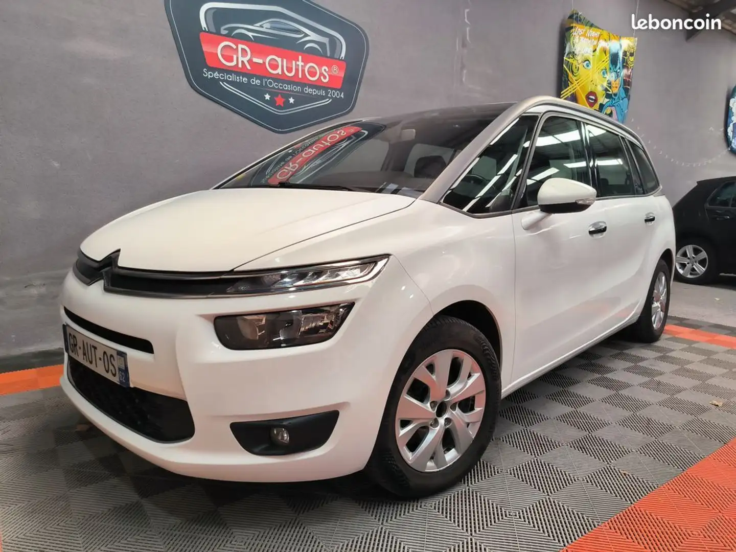 Citroen C4 Picasso Grand 1.6 Hdi intensive 7 places 2eme Main Attelag Blanc - 1