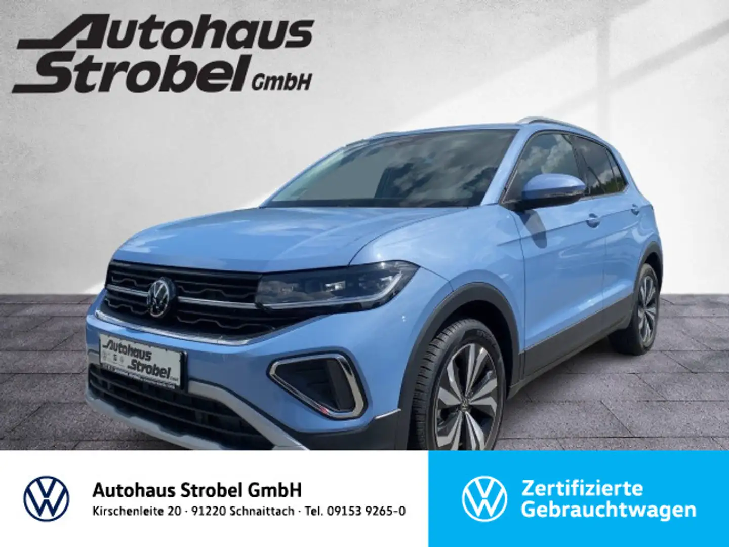 Volkswagen T-Cross 1.0 TSI DSG Style ab 3,99% Matrix-LED AC Blau - 1