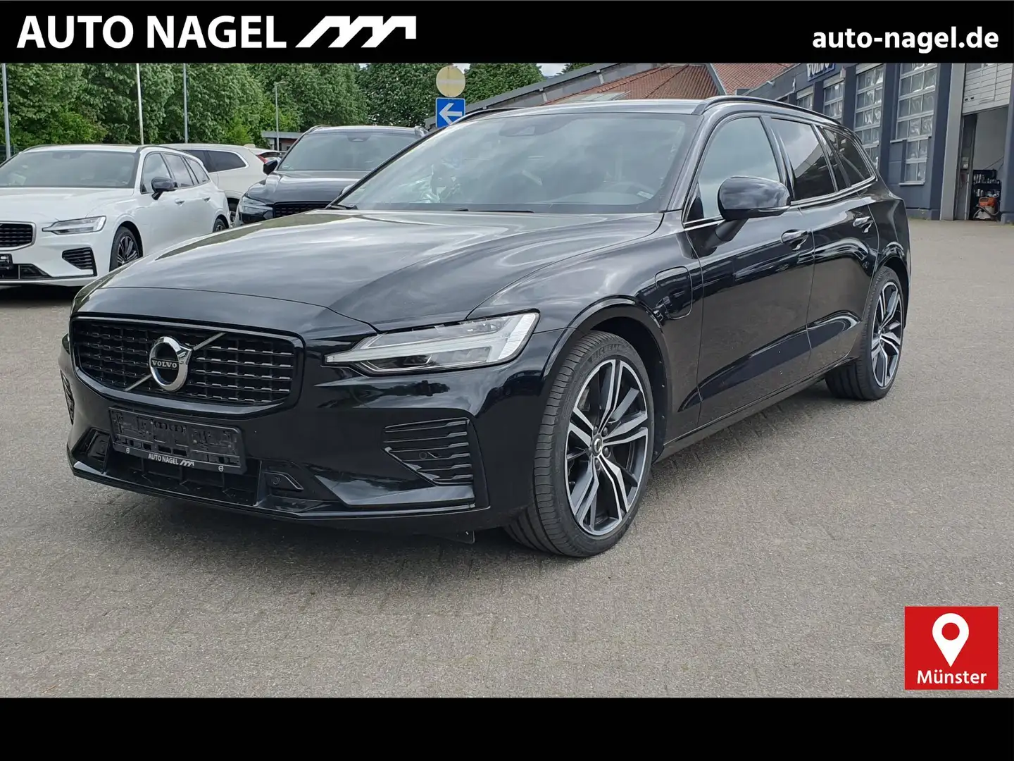 Volvo V60 V60 Recharge T6 R-Design LONG RANGE AHK|PILOT Schwarz - 1