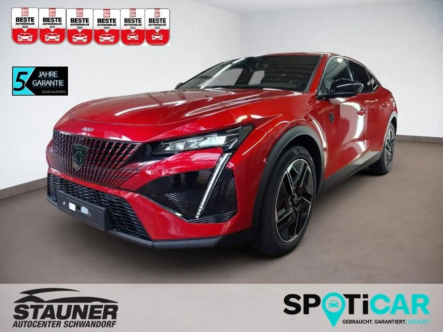 Peugeot 408 GT PureTech 130PS AT8 *LEDER*360°*NAVI* Rood - 1