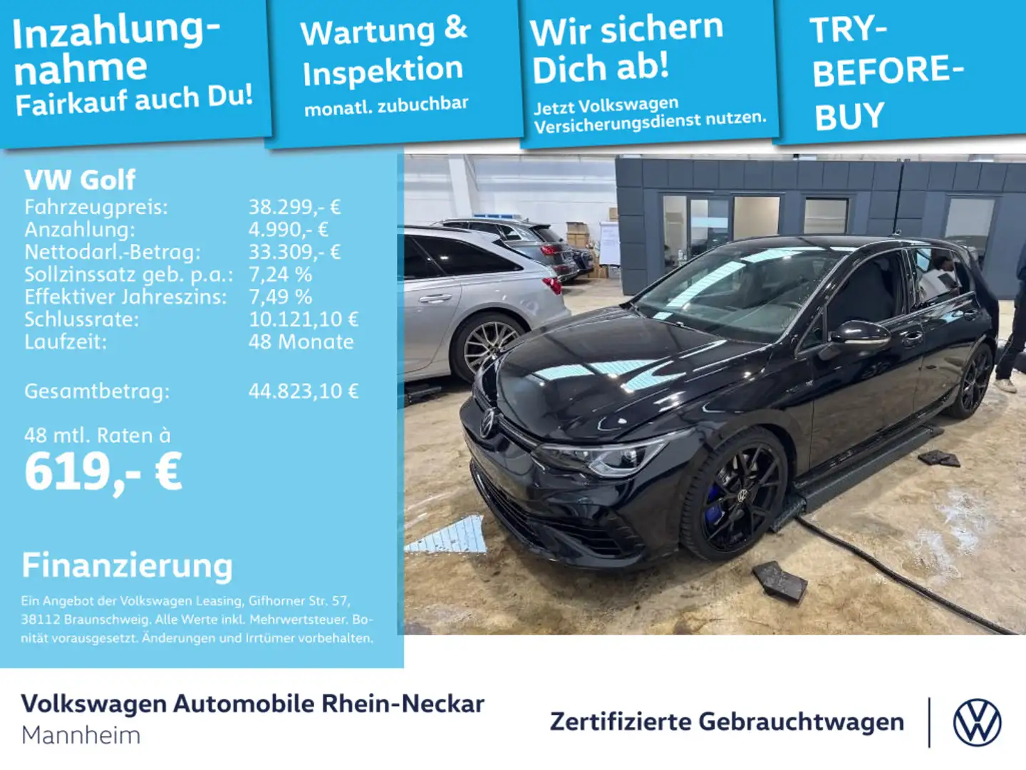 Volkswagen Golf R Black 4 Motion LED Kamera DSG uvm Schwarz - 1