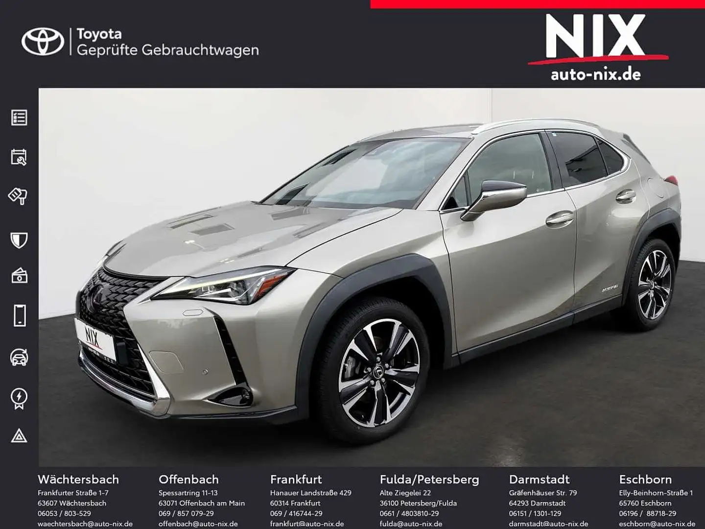 Lexus UX 250h 2.0 Hybrid Style Edition LED Silber - 1