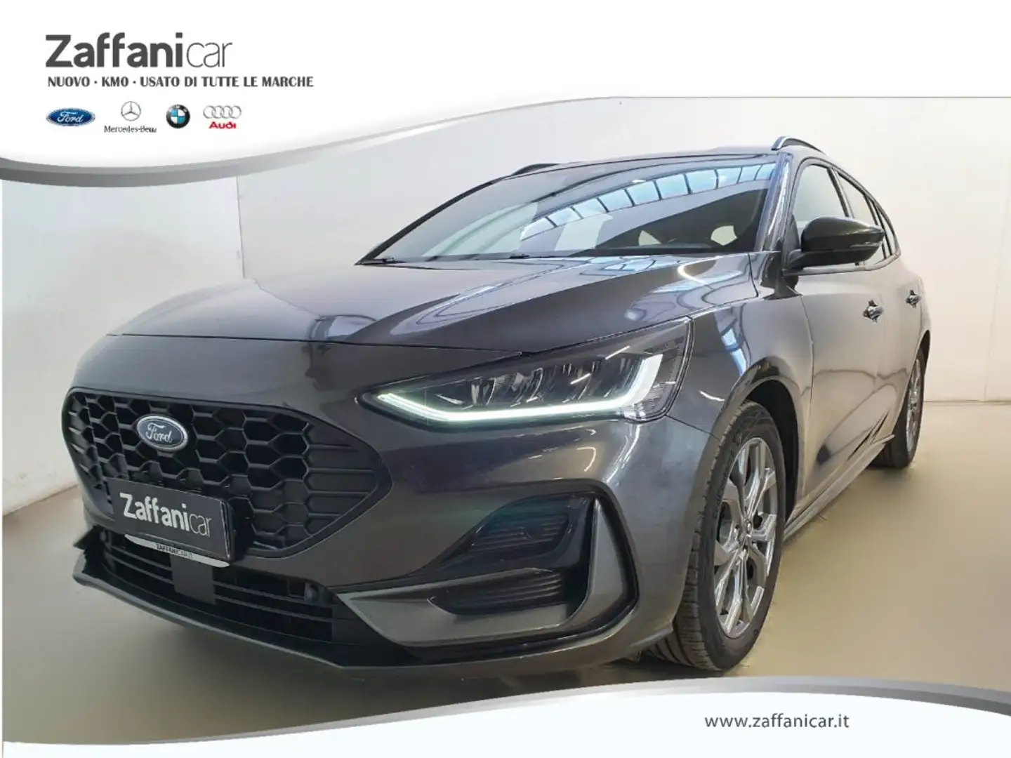 Ford Focus 1.0 EcoBoost Hybrid 125CV Powershift SW ST-Line De Grigio - 1