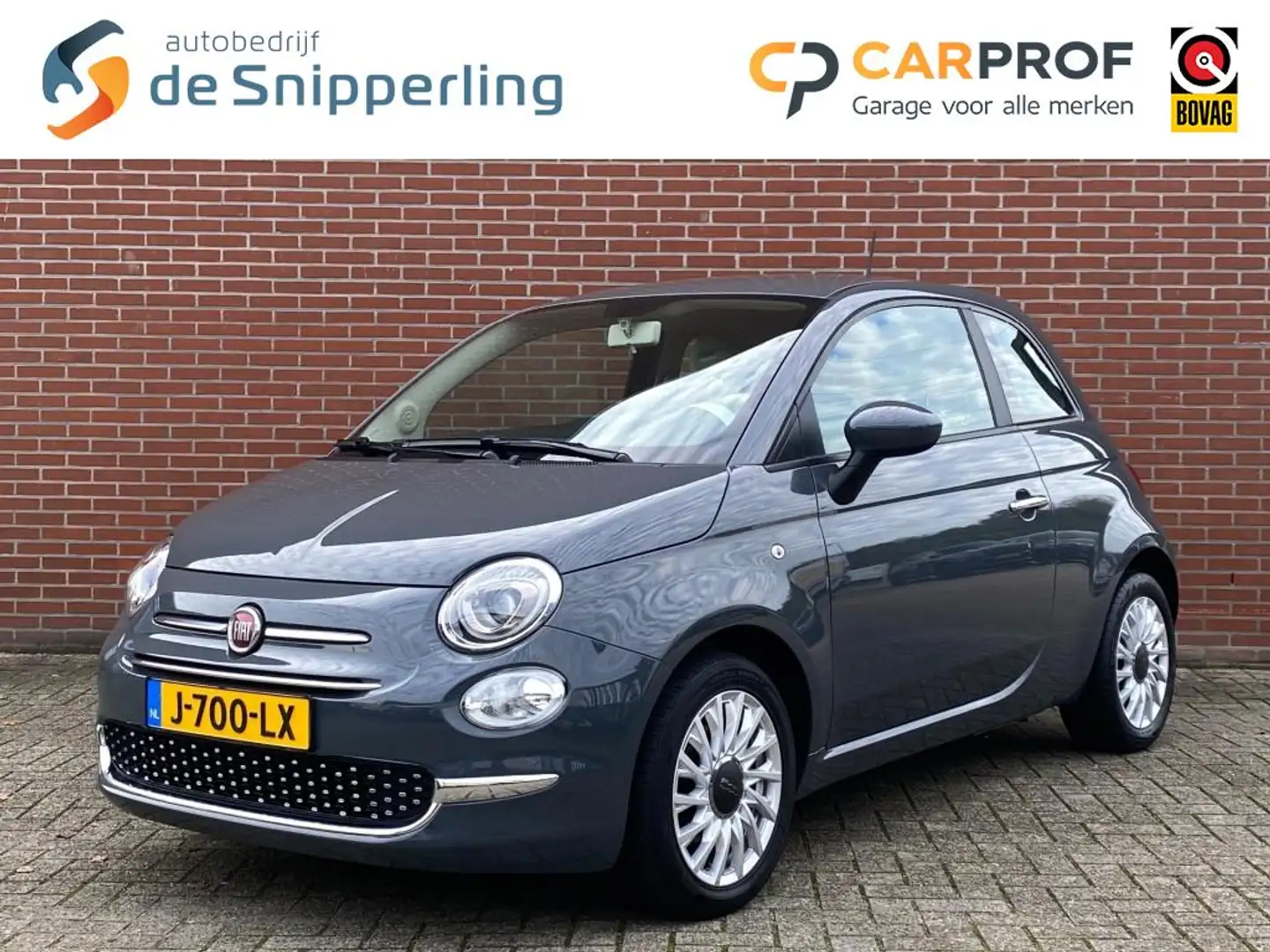 Fiat 500 1.2 LOUNGE AUTOMAAT AIRCO CRUISE CARPLAY DAB LMV Gris - 1