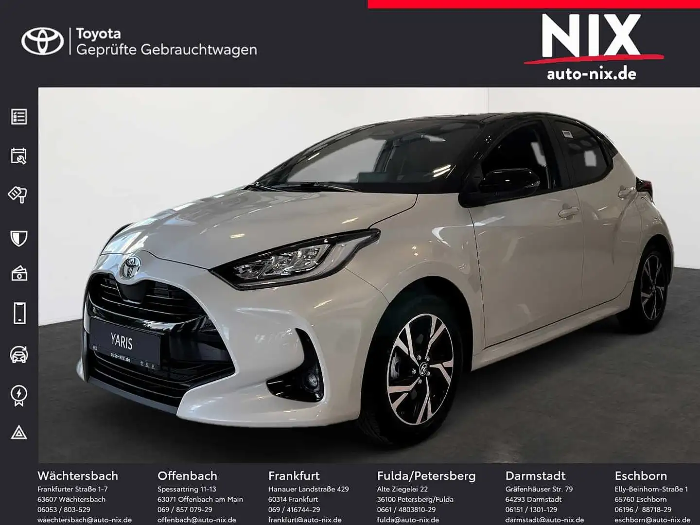 Toyota Yaris 1.5 Hybrid Black & White SHZ KLIMA KAMERA Blanc - 1