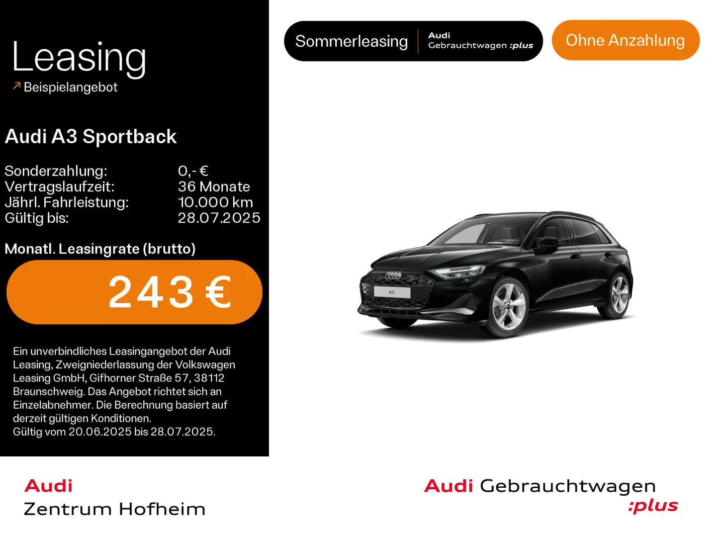 Audi A3 30 TFSI Advanced*Sonos*HUD*LED*Virt Schwarz - 1