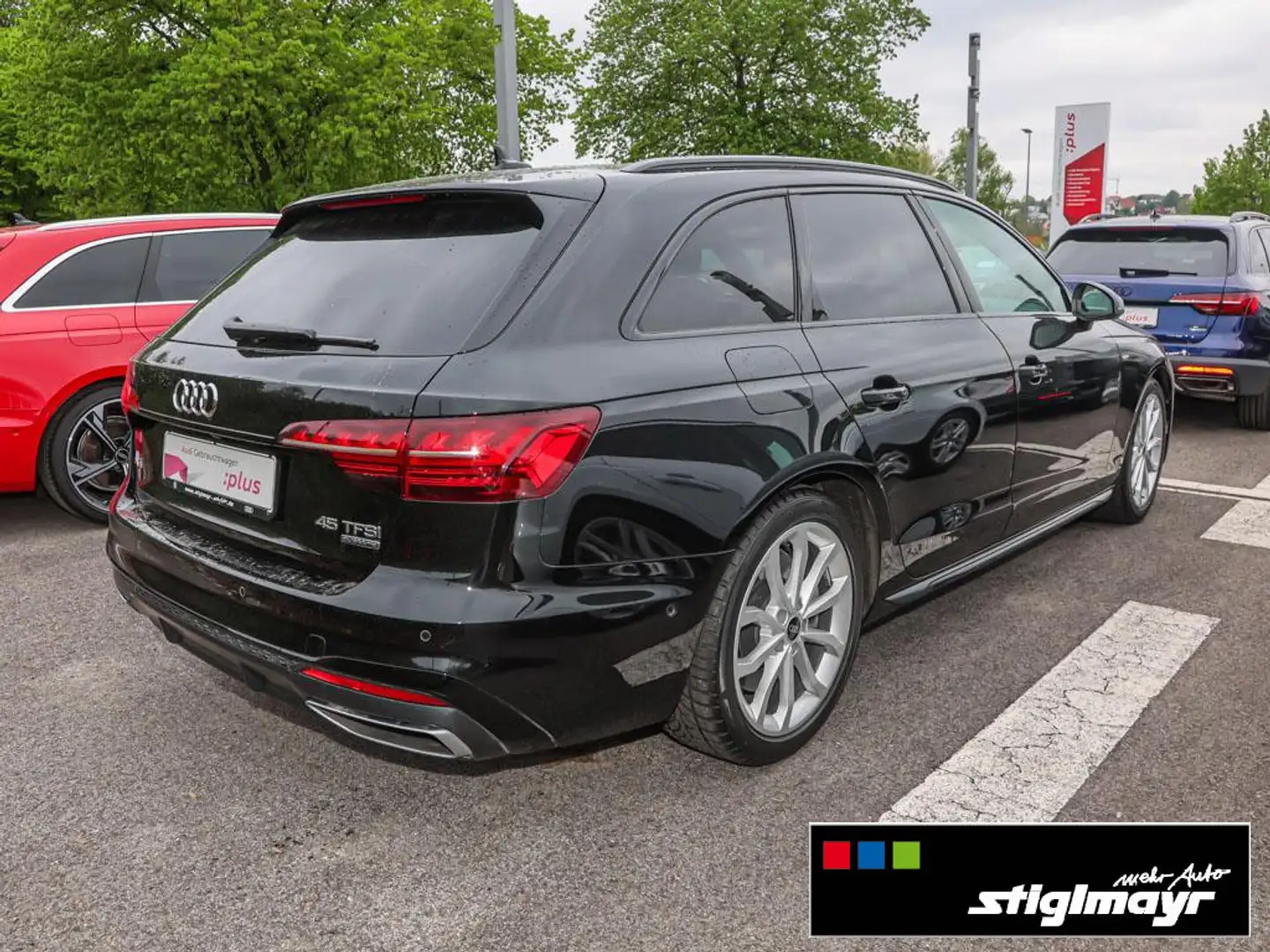 Audi A4 S line 45 TFSI quattro AHK+LED+LEDER+PANO+VC Schwarz - 2