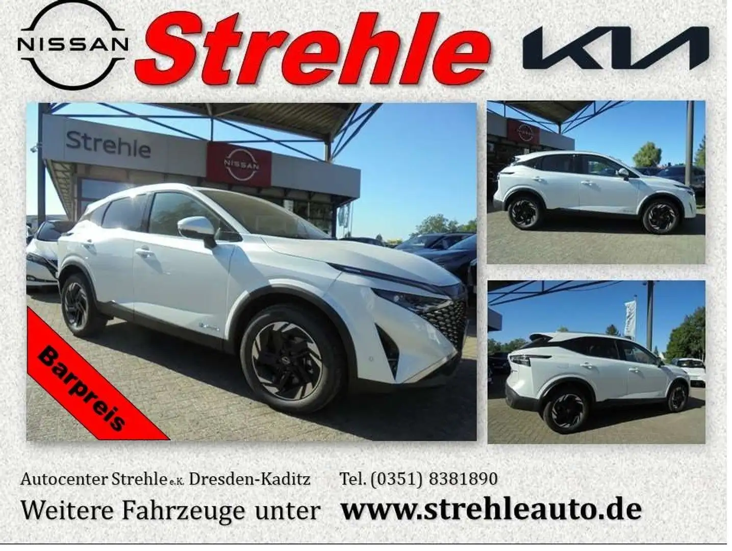 Nissan Qashqai N-Connecta 1.5 VC-T e-Power 4x2 190 PS Winter Blanc - 1