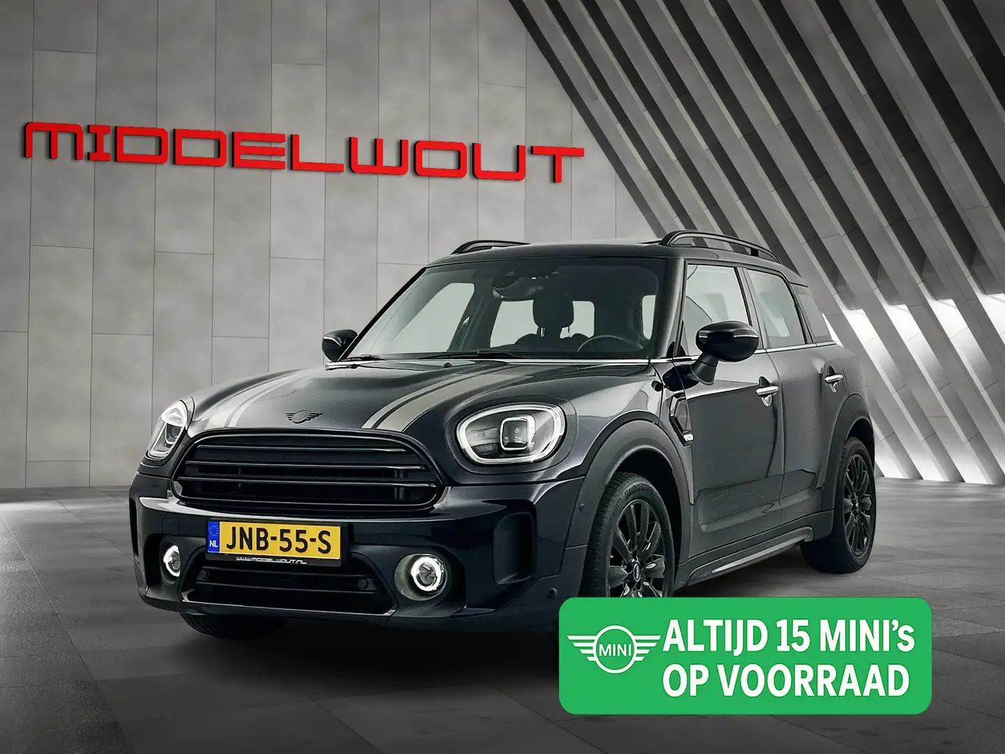 MINI Cooper Countryman Mini 1.5 Northwood/Pano/Clima/Leder/Sportst/BTW Negro - 1