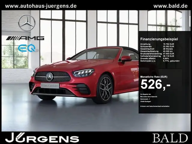 Mercedes-Benz E 450 4MATIC Cabriolet AMG-Sport+Urban+Distr+Cam