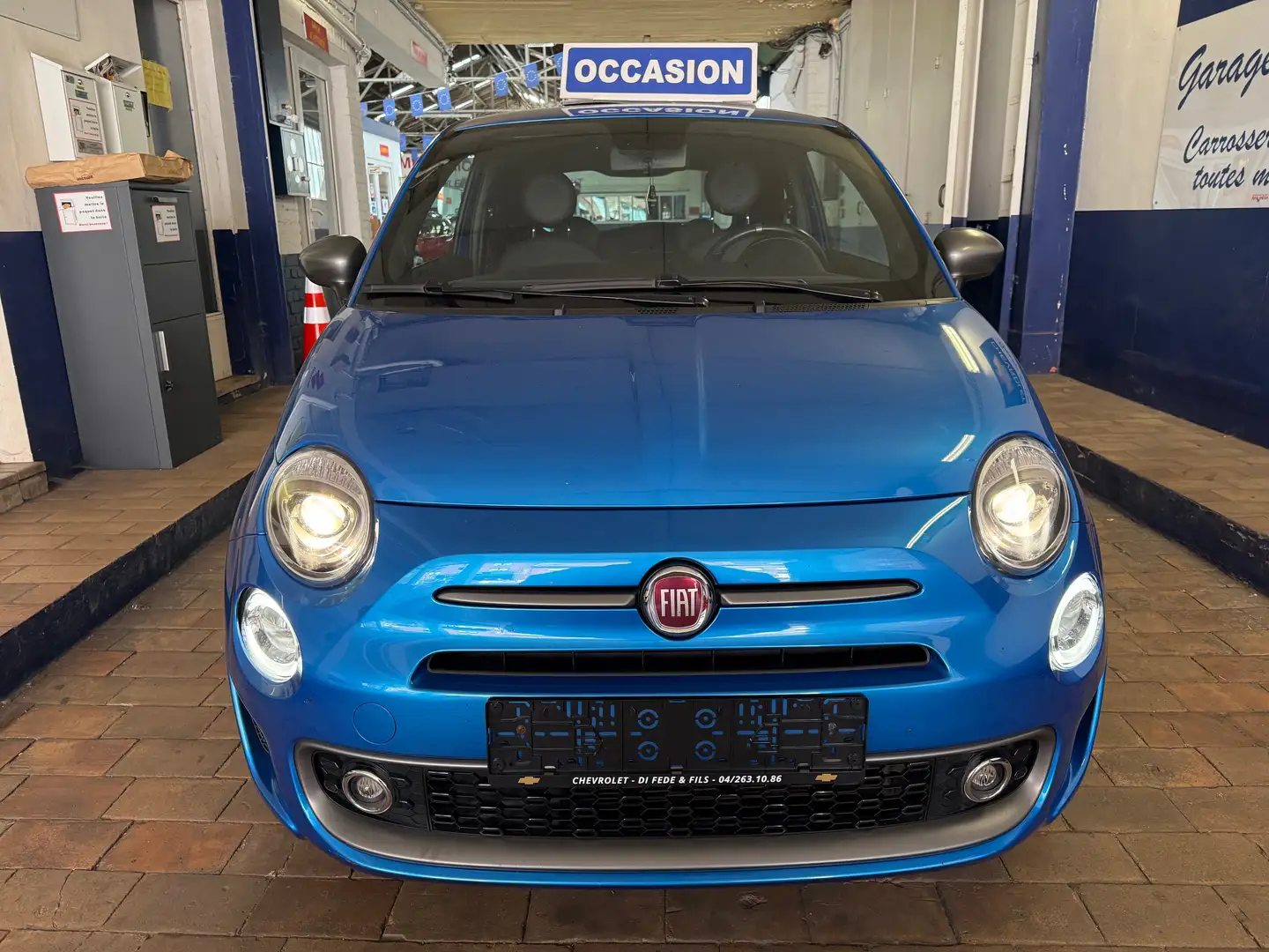 Fiat 500 500 1.2i Sport Bleu - 2