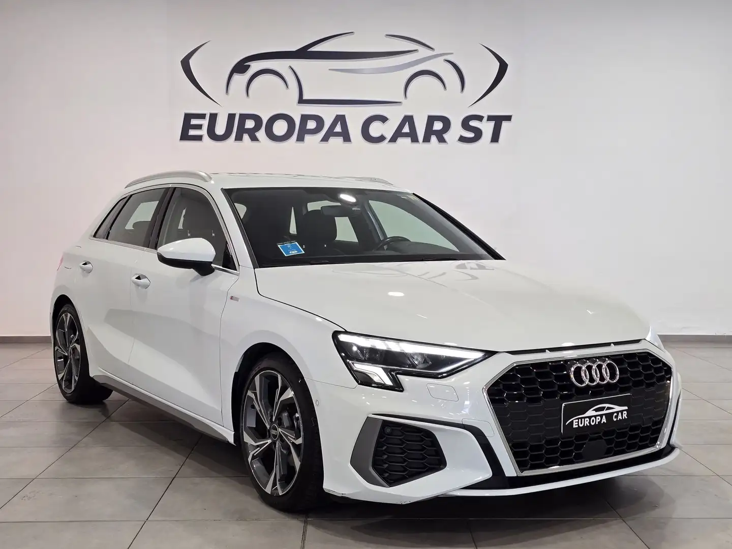 Audi A3 SPB 35 TDI S tronic S line edition Blanc - 2