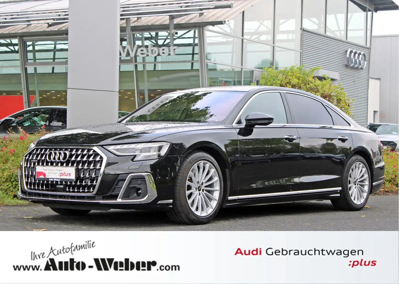 Audi A8 Lang 55TFSI qu B&O ADV. NACHT DIGIMATRIX 360° Zwart - 1