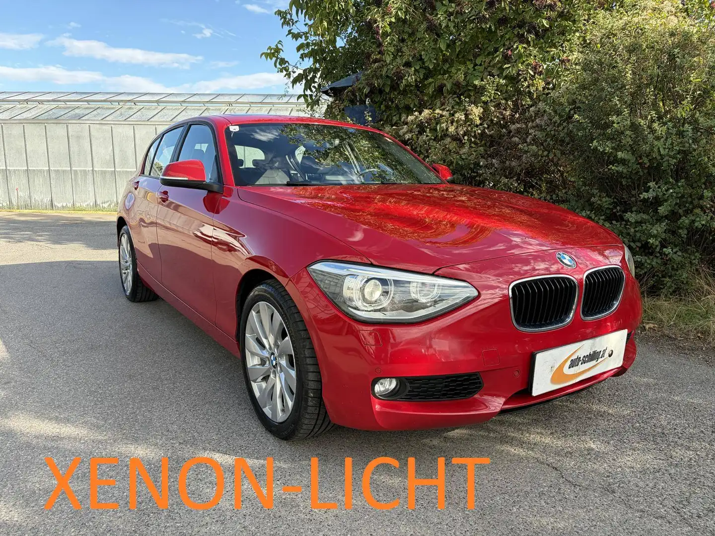 BMW 120 120d xDrive Schiebedach Xenon Leder Navi PDC Sitzheizung Keyless SR+WR Rot - 1