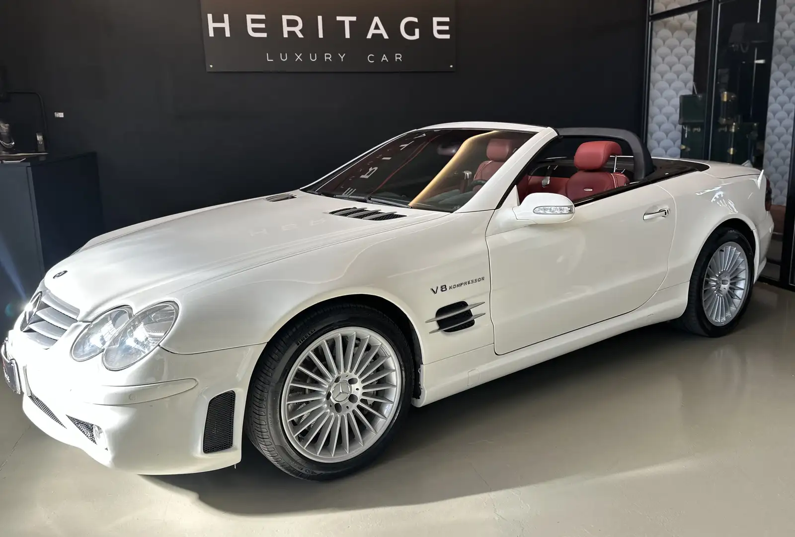 Mercedes-Benz SL 55 AMG kompressor 500 cv full designo ASI Bianco - 2