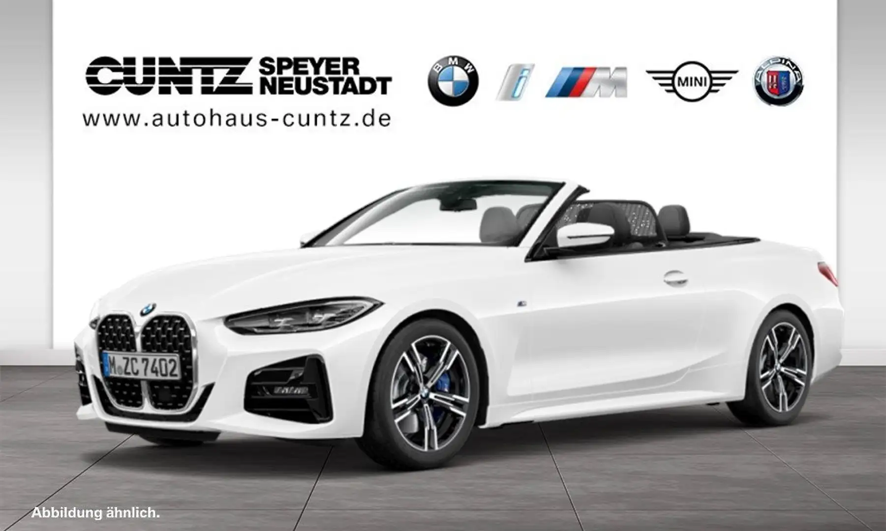 BMW 430 i Cabrio M SPORT/OPEN-AIR/LIVE COCKPIT PROF./HARMA Weiß - 1