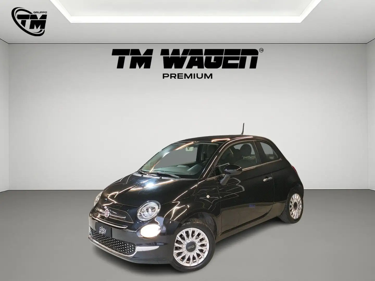 Fiat 500 1.2 Lounge 69cv dualogic Zwart - 1